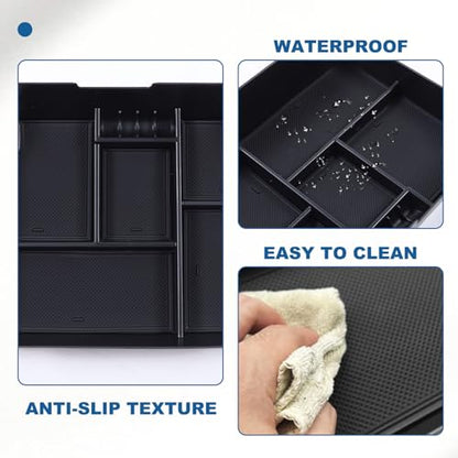 Console Insert Armrest Storage Box Compatible with Cadillac Escalade2015