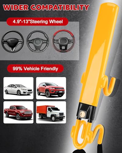Steering Wheel Lock (Yellow)