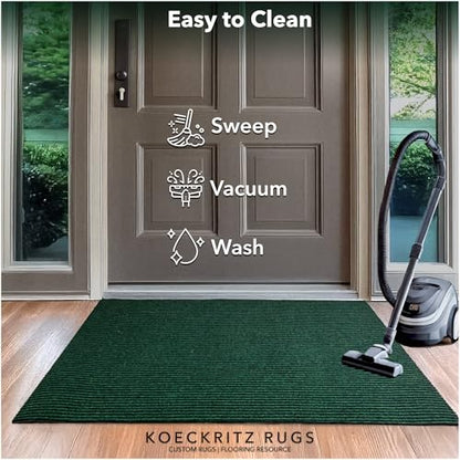Heavy Duty Durable All Weather Indoor (4' x 18' (Rectangular) / Green)