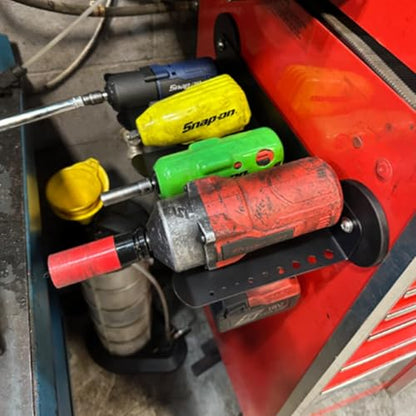 Power Tool Organizers and Storage Garage Drill Drivers Shelves Magnetic Mount 4 Slots (Power Tool Organizer 4 Slots)