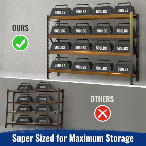 8000LBS Storage Shelves (77" W X 24" D X 72" H)
