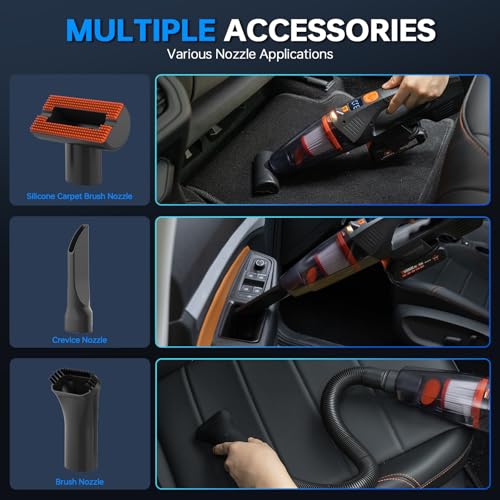 20V Car Vacuum & Air Inflator (Black)