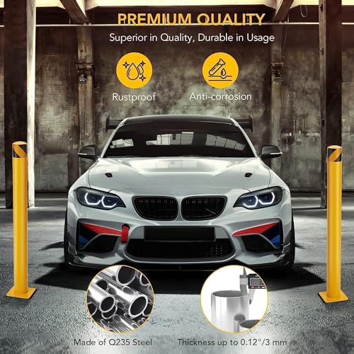 6Pcs Heavy Duty Safety Bollards (48 inch)