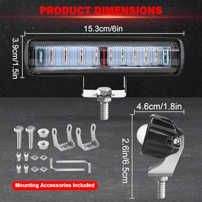 LED Red Spot Forklift Safety Light with Adjustable Bracket (Red)