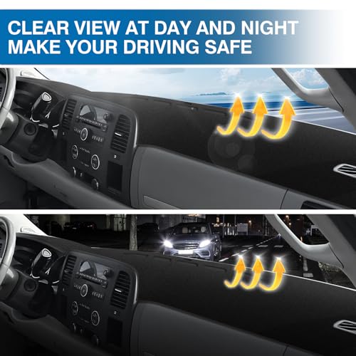 Black Dash Cover for 2007 (Silverado 07-13(black))
