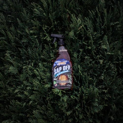 Sap Off, Fast-Acting Sap, Pine Tar & Bug Remover Spray, 22 Fl Oz, Non-Abrasive Formula Safe for Paint, Glass & Plastic, Removes Dried-On Sap, Tar, and Bug Residue Quickly
