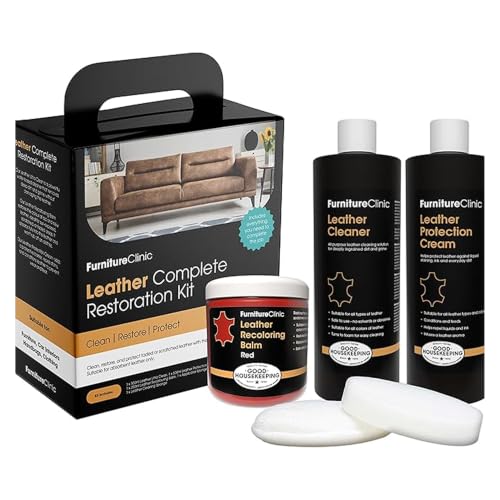 Leather Complete Restoration Kit (Red / Complete Kit)