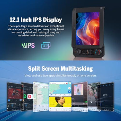 4+64GB 12.1" Double din car Stereo for Ford F