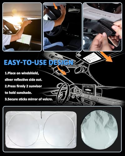 Windshield Sun Shades Sunshade for Ford F150 2021 (fit for Ford F150 2021-2026)
