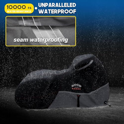 Motorcycle Cover 600D Waterproof for Touring Models Harley Davidson Nightster (Gray / 108"-3XL)