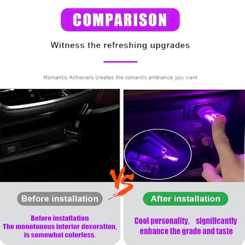 1 Pack Car LED Lights Interior (1 pack / yellow)