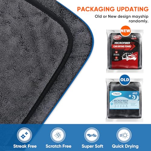 Car Drying Towel (Dark Grey / 36 x 24 Inch)