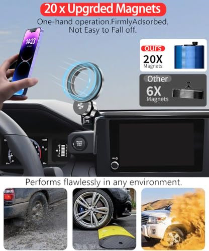 Car Phone Holder for Toyota Tacoma 2024 (for Tacoma 2024-2026/4Runner 2025-2026 (8" Screen))