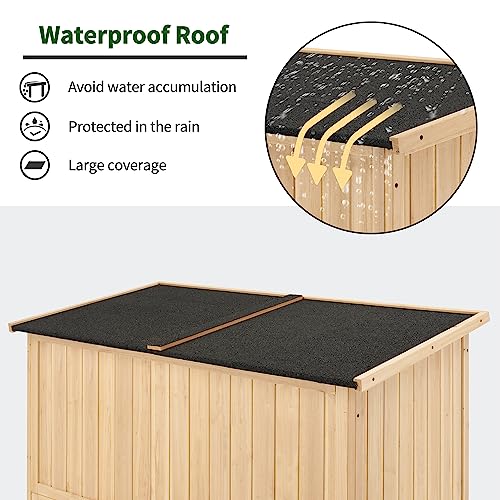 Outdoor Storage Cabinet (Natural / Large)