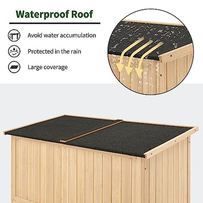 Outdoor Storage Cabinet (Natural / Large)