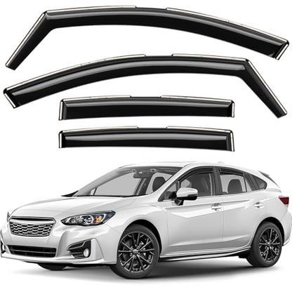 Window Deflectors Smoke Tinted In (For Impreza 17-23 Hatchback)