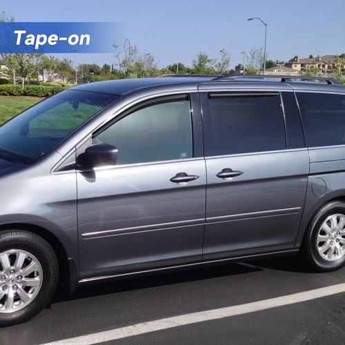 Window Visors Rain Guards for 2005 2006 2007 2008 2009 2010 Honda Odyssey (2005-2010 Honda Odyssey)