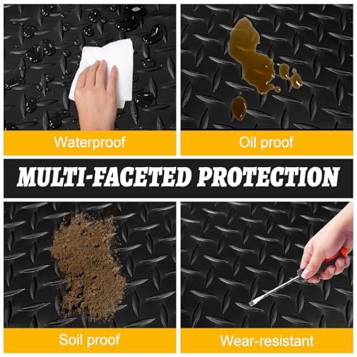 8x20 FT Garage Floor Mat (Black / 8×20FT)