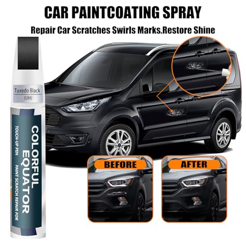 UH Tuxedo Black Touch Up Paint for Ford (Tuxedo Black(UH) compatible with Edge/Escape/Expedition/Explorer/Fiesta/Flex/Focus/Fusion/Taurus/Transit/Transit Cargo/Transit Connect/Transit Wagon/Truck)
