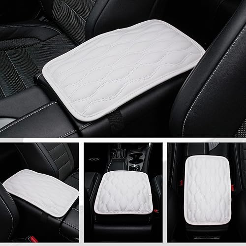 Auto Center Console Pad (white-line)