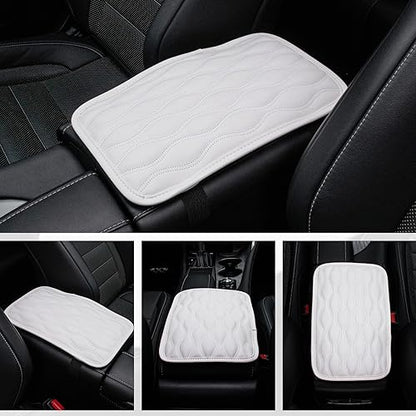 Auto Center Console Pad (white-line)