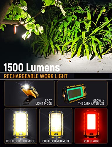 LED Rechargeable Magnetic Work Light 40W 1500Lumens (Orange)