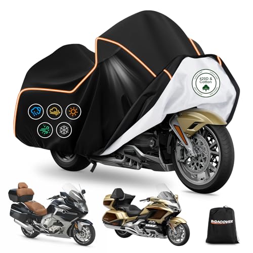 Motorcycle Cover for Honda Gold Wing GL1800 Tour 2001 (Black / for Honda GL1800/Gold Wing)