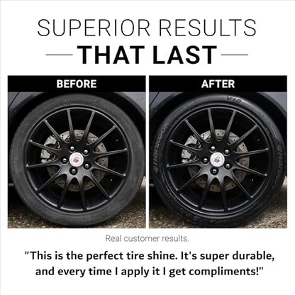 CAR GUYS Tire Shine Spray (18 Oz Kit (W/ Applicator))