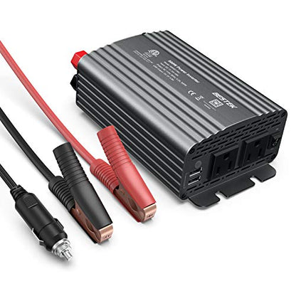 500W Power Inverter for Vehicles DC 12V to AC 110V Car Plug Adapter (Grey)