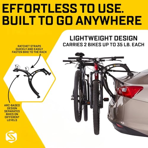 Bones EX 2 Bike Trunk Rack Bicycle Carrier (Bones EX Trunk / 2 Bike Carrier)