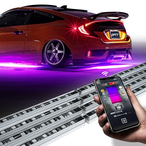Aura Pro RGB Aluminum Car Underglow Kit with App & Remote Control (1. Car / RGB)