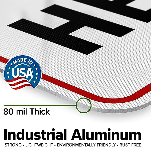 Custom Sign Custom Sign for Business (Header - Vertical / 18x24 - Aluminum Reflective)