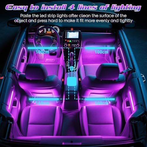 2 Pack Led Lights for Car Accessories Interior (2 Pack)