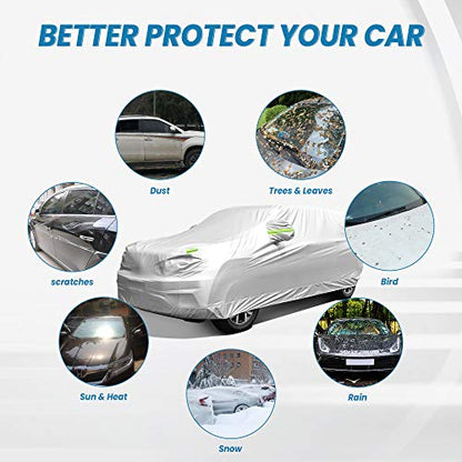 SUV Car Cover Waterproof All Weather (Fit SUV181''x71''x67''inch)