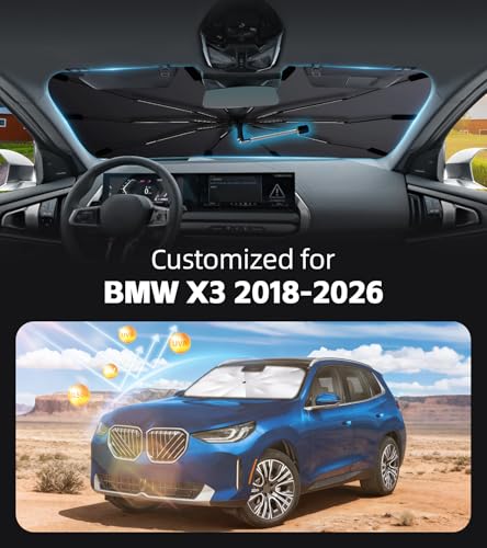 Windshield Sun Shade for BMW X3 2018 (Fit for BMW X3 2018-2026)