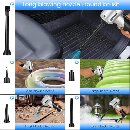 Handheld Car Vacuum Portable Cordless with 18000PA Super Suction (Black)