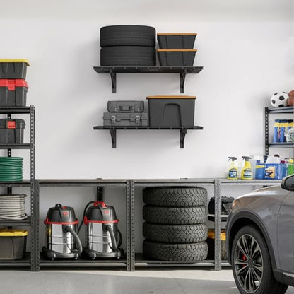2 Pack Wall Mounted Garage Shelving (2 pack-2x3ft)