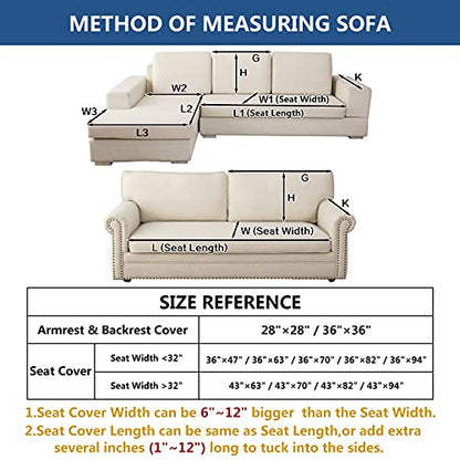 Couch Cover Sectional Couch Covers (43''x63''/Rectangular / Blue)