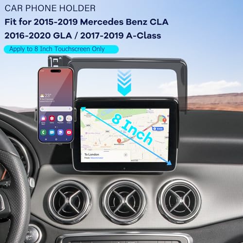 Car Phone Holder Fit for CLA 2015 (For Mercedes Benz CLA 2015-2019 8inch)