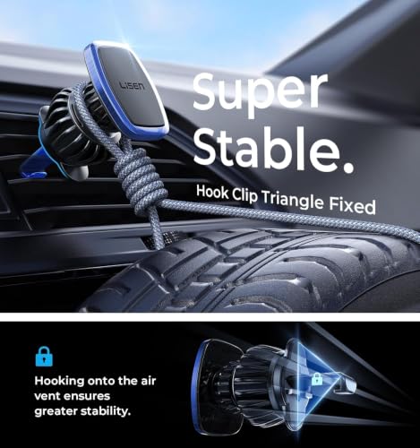 Magnetic Phone Holder for Car Phone Holder with Upgraded Clip (Blue)