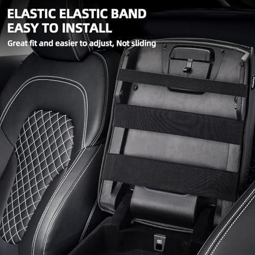 Center Console Cover Fit for 2019 (Black Leather)