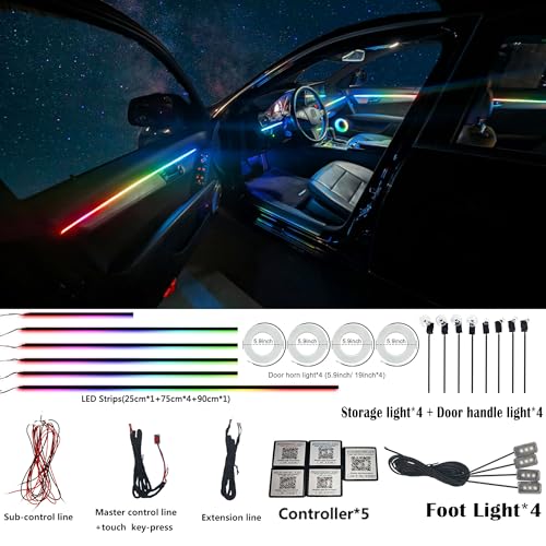 Dreamcolor Acrylic Interior Car LED Strip Light