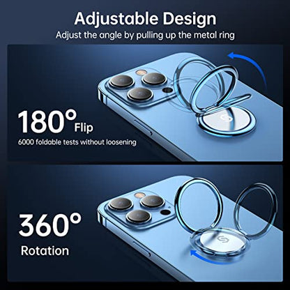 Adhesive Phone Ring Holder (Blue / 1 Pack)