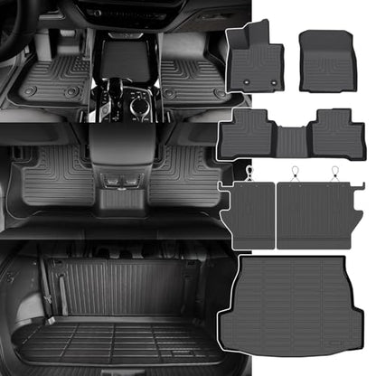 for Toyota RAV4 Floor Mats 2026 LESEXLE PremiumWoodlandXSELimited (3)For RAV4 Hybrid 2026 Backrest Set)