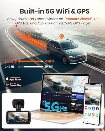 Real 4K Dash Cam Front and Rear (Dual dash cam)