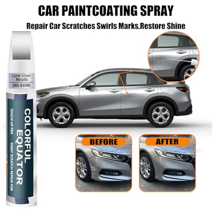 Car Touch Up Paint (Lunar Silver Metallic(NH-830M) for Accord/Civic/CR-V/Fit/HR-V/Insight/Odyssey-models/Passport/Pilot/Ridgeline)