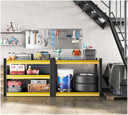 40" W Garage Shelving Heavy Duty (40"W×18"D×36"H / Yellow)