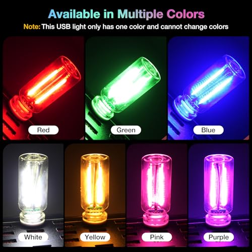 4 PCS USB Car Lights (Red / 4 pcs)