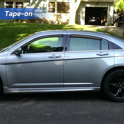 Window Visors Rain Guards for 2011 2012 2013 2014 Chrysler 200 (2011-2014 Chrysler 200)