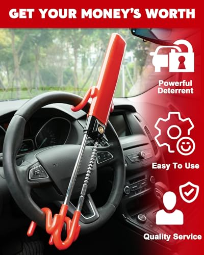 Steering Wheel Lock Anti (Red)